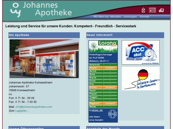 www.johannesapotheke.com