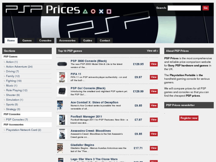 www.psp-prices.co.uk