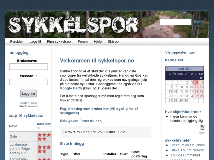 www.sykkelspor.no