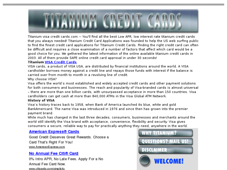 www.titanium-visa-credit-cards.com