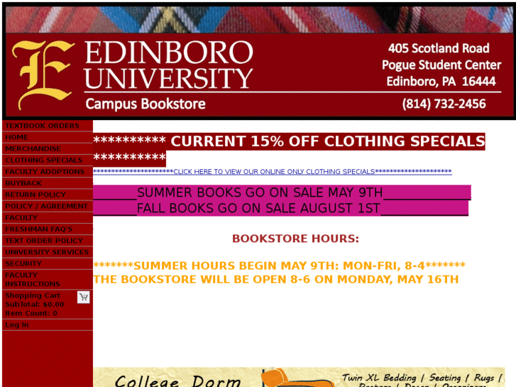 www.edinborobookstore.com