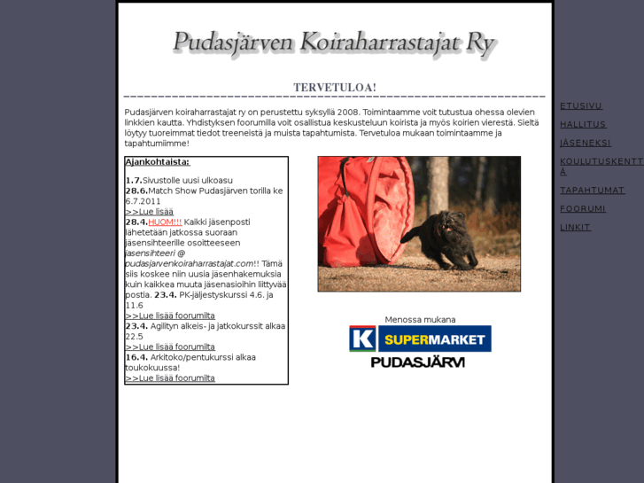 www.pudasjarvenkoiraharrastajat.com