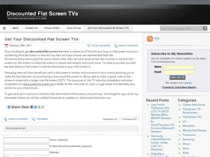 www.discountedflatscreentvs.com