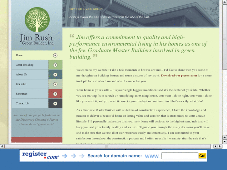 www.jimrushgreenbuilder.mobi