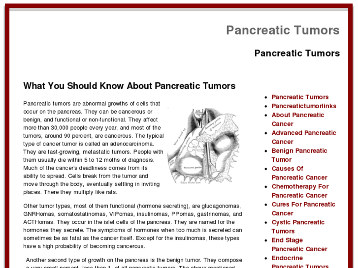 www.pancreatictumorsandcancer.com