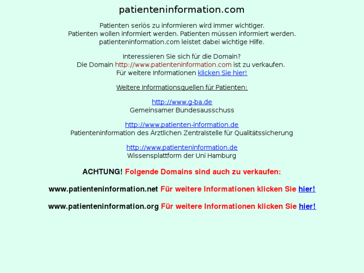 www.patienteninformation.com