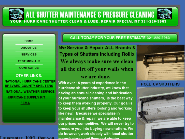 www.allshuttermaintenance.com