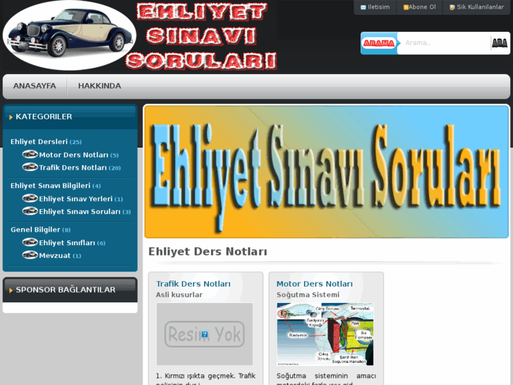 www.ehliyetsinavisorulari.com