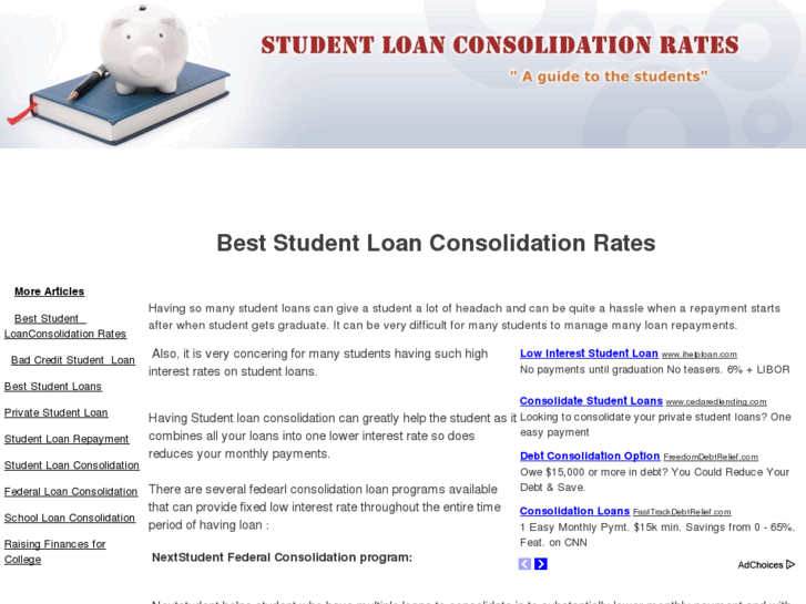 www.studentloanconsolidationratesinfo.net