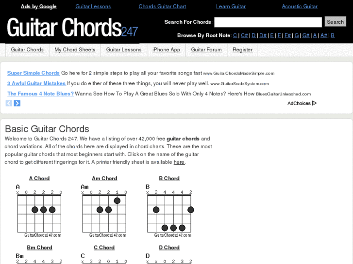 www.guitarchords247.com