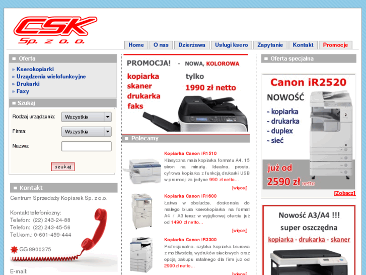 www.kserokopiarki-drukarki.pl