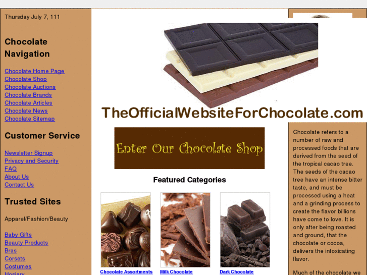 www.theofficialwebsiteforchocolate.com