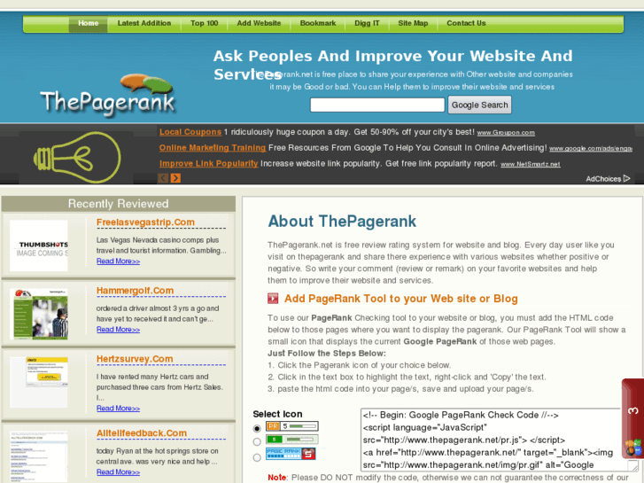 www.thepagerank.net