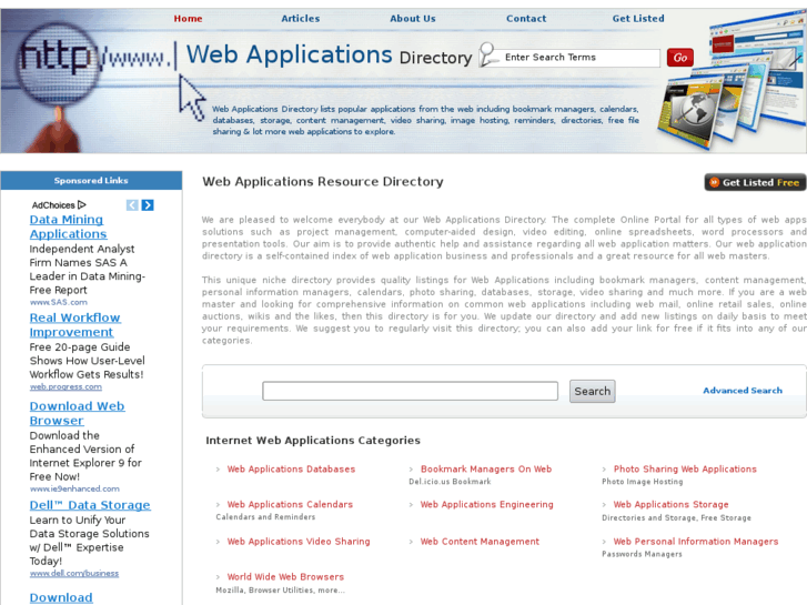 www.webapplicationsdirectory.com