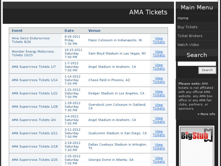 www.amatickets.net