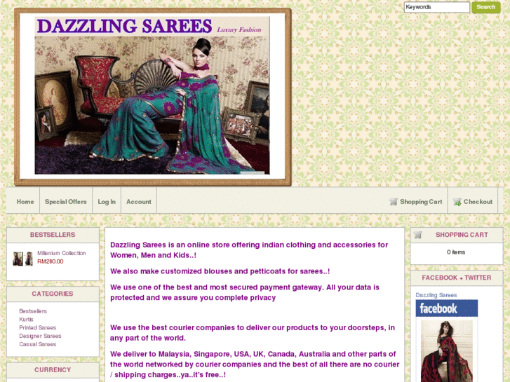 www.dazzlingsarees.com