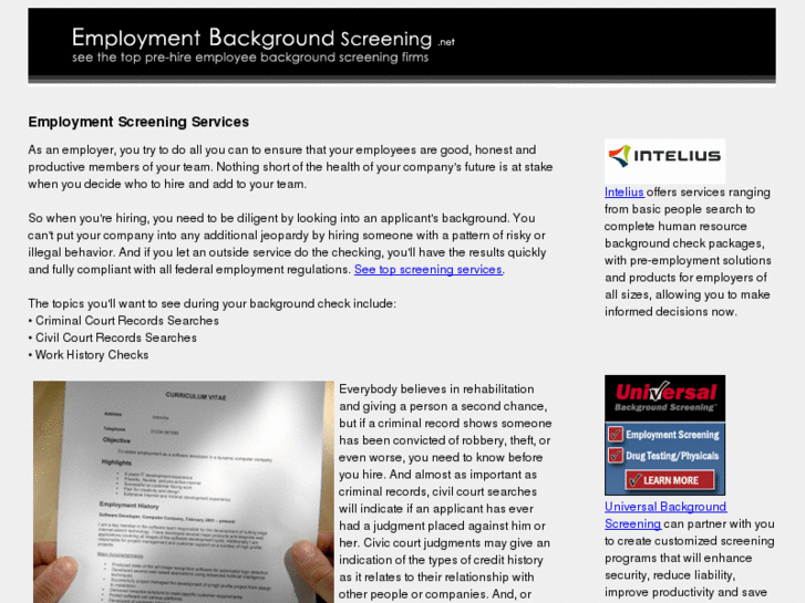 www.employmentbackgroundscreening.net