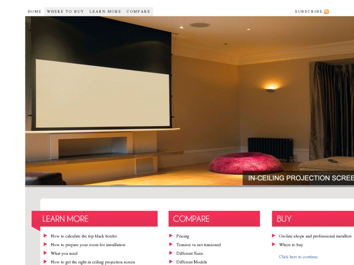 www.inceilingprojectionscreens.com