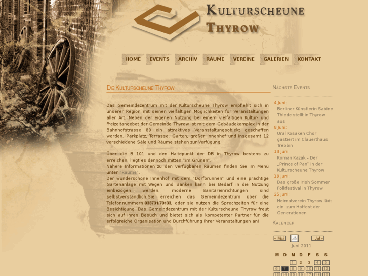 www.kulturscheune-thyrow.de