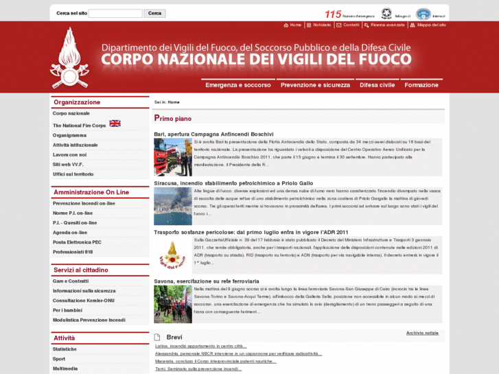 www.vigilidelfuoco.info