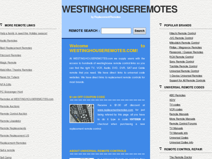 www.westinghouseremotes.com