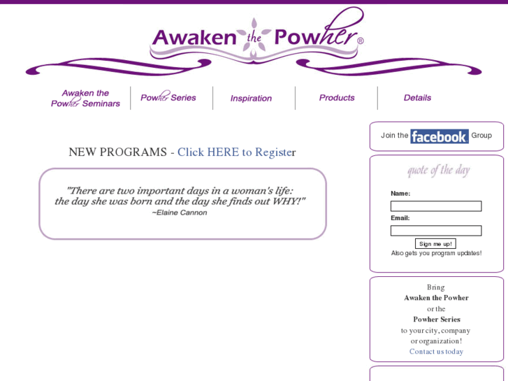 www.awakenthepowher.com