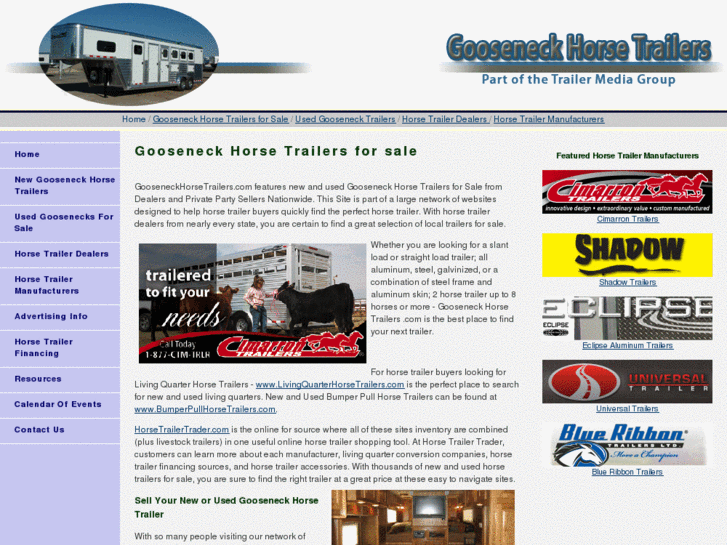 www.gooseneckhorsetrailer.com