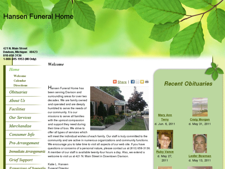 www.hansenfuneralhome.net