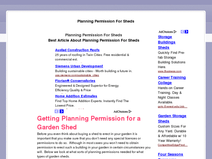www.planningpermissionforsheds.com