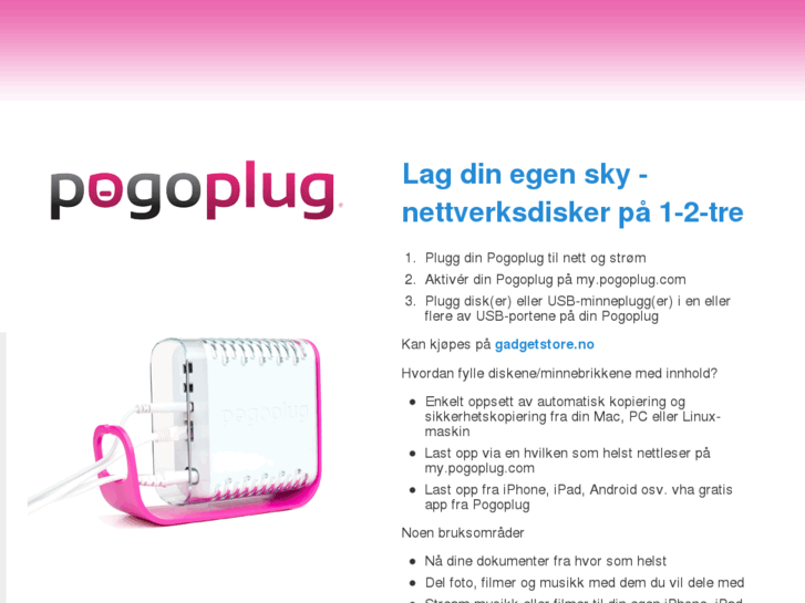 www.pogoplug.no