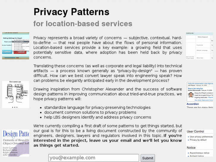 www.privacypatterns.org
