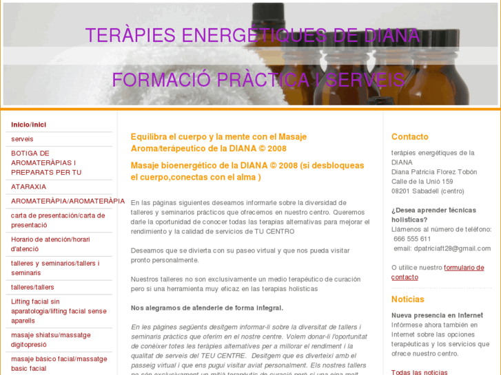 www.terapiasenergeticasdeladiana.es