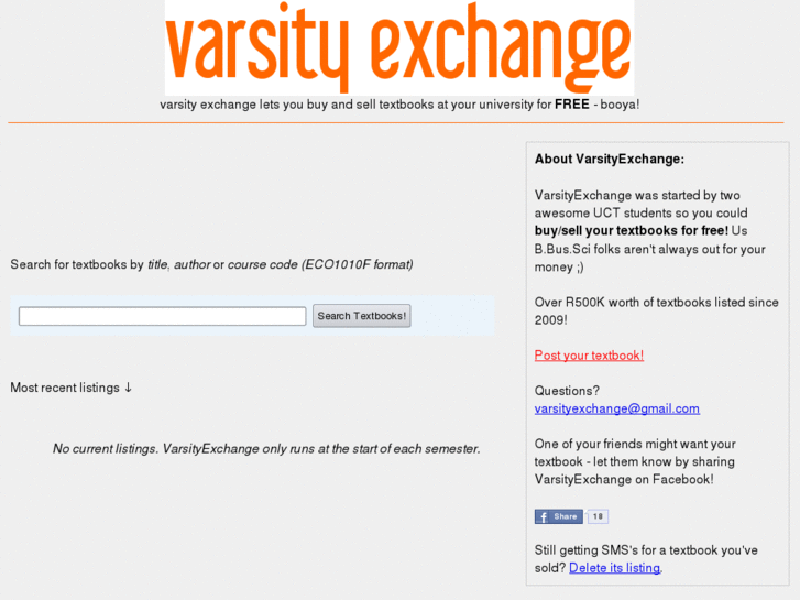 www.varsityexchange.co.za