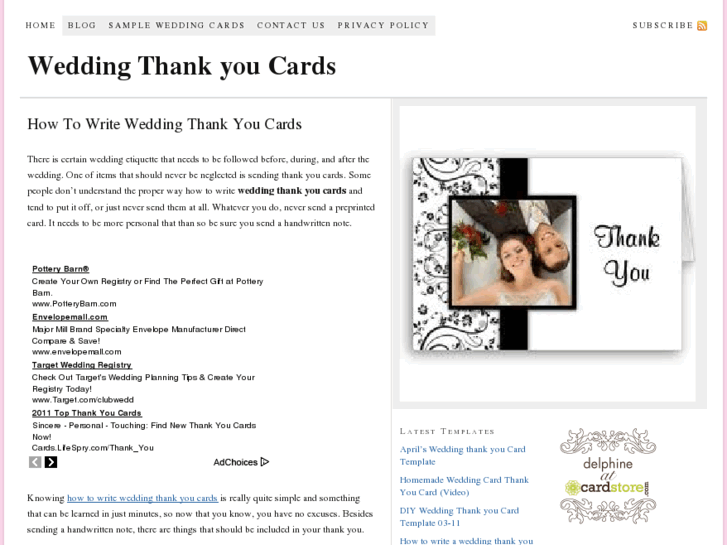 www.weddingthankucards.com