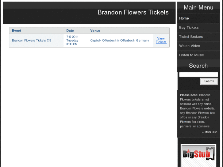 www.brandonflowerstickets.com