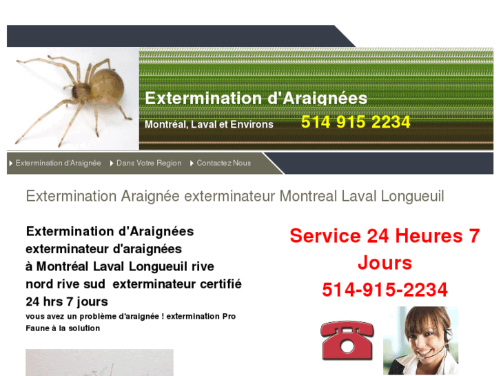 www.exterminationaraignee.ca