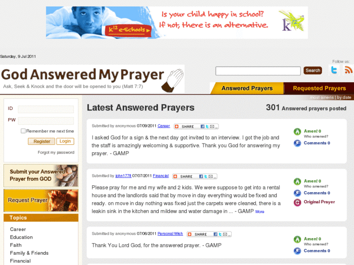 www.godansweredmyprayer.com