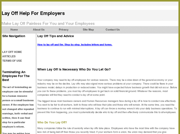 www.layoffhelpforemployers.com