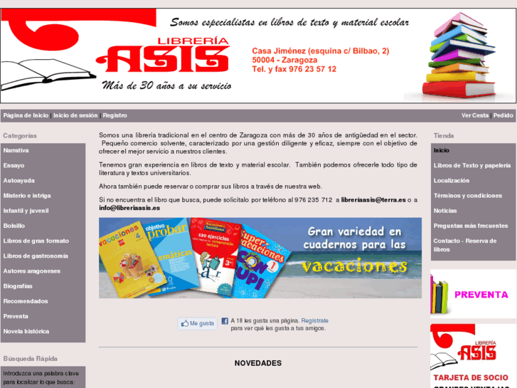 www.libreriaasis.es