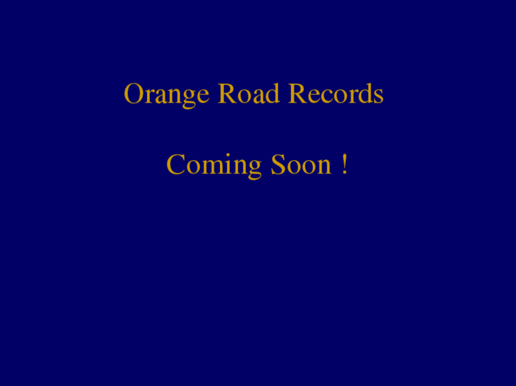 www.orangeroadrecords.com