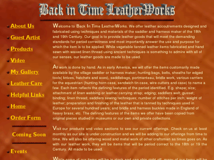 www.backintimeleatherworks.com