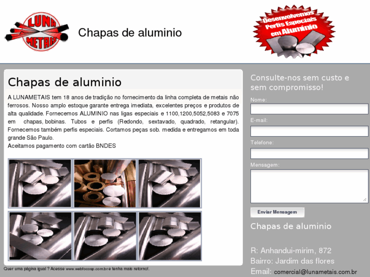 www.chapasdealuminio.com