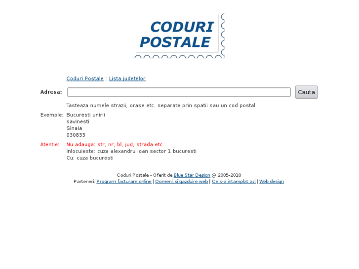 www.coduri-postale.ro