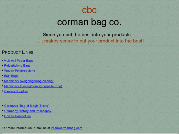 www.cormanbag.com