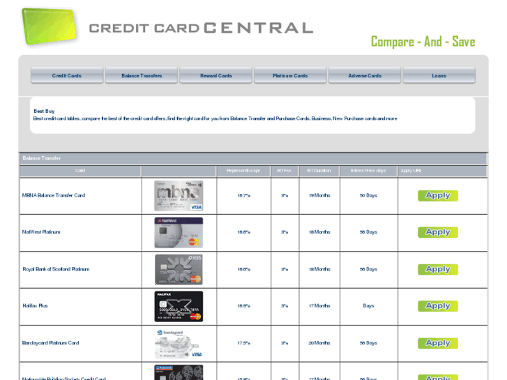www.creditcardcentral.co.uk