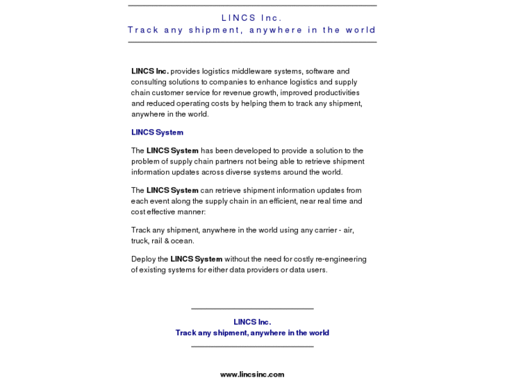 www.lincsinc.com