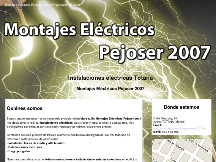 www.montajeselectricospejoser2007.es