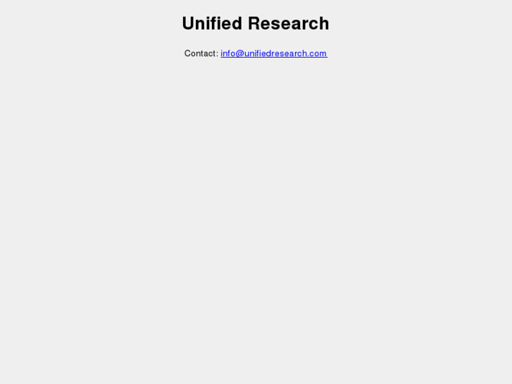www.unifiedresearch.net