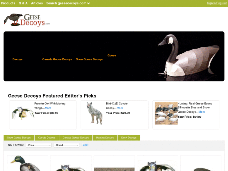 www.geesedecoys.com