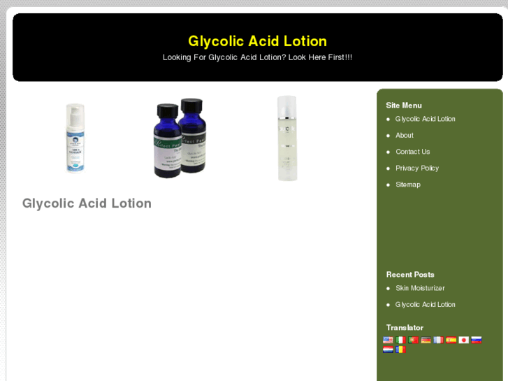 www.glycolicacidlotion.org